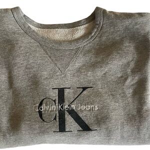 Calvin Klein Jeans Gray Logo Sweatshirt
